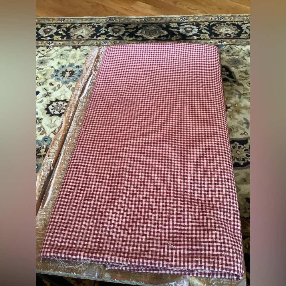 Red and White Fabric